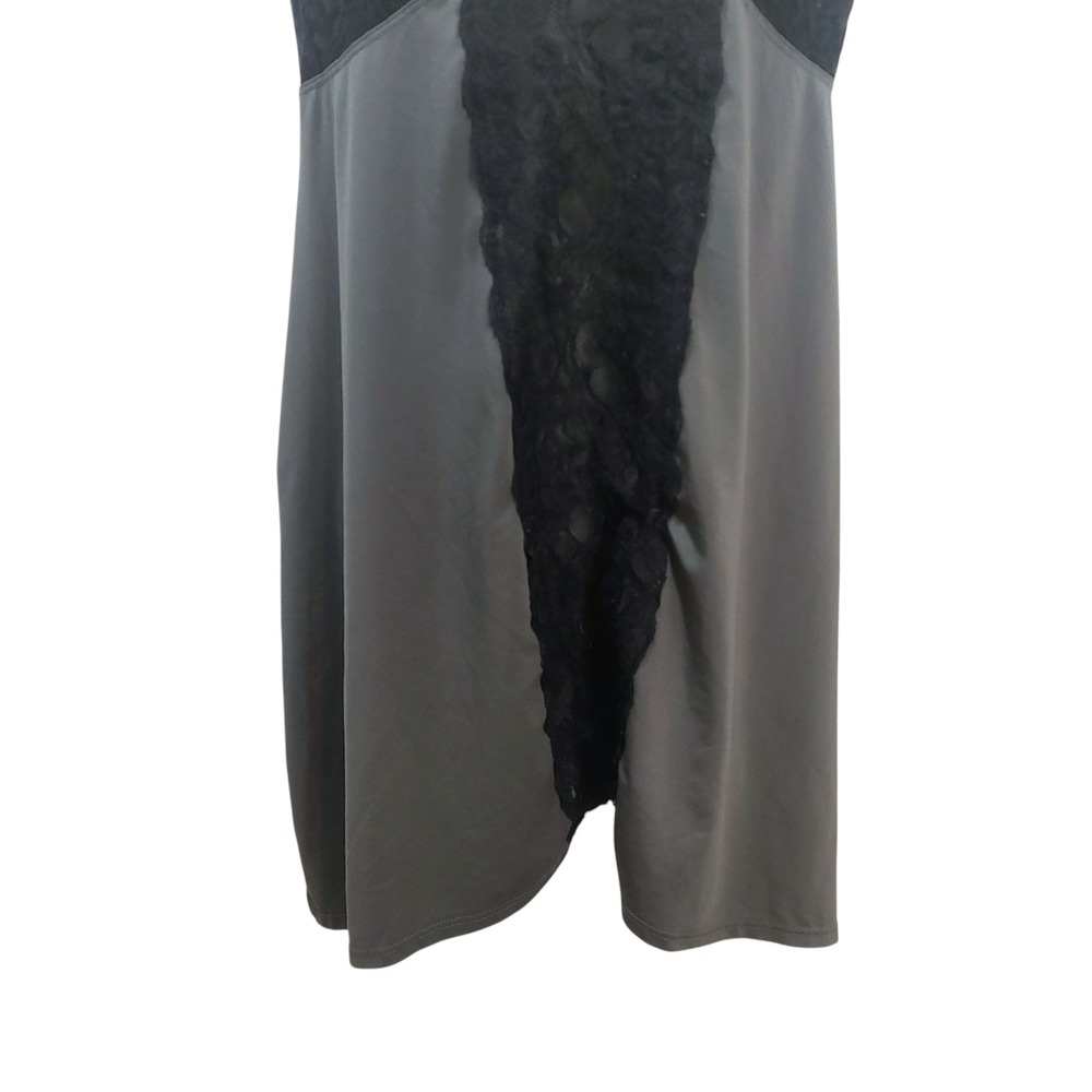 Torrid Gray Lace Trim Babydoll Slip Nightie Plus Size Curvy Sexy Boudoir 2X - Picture 7 of 11